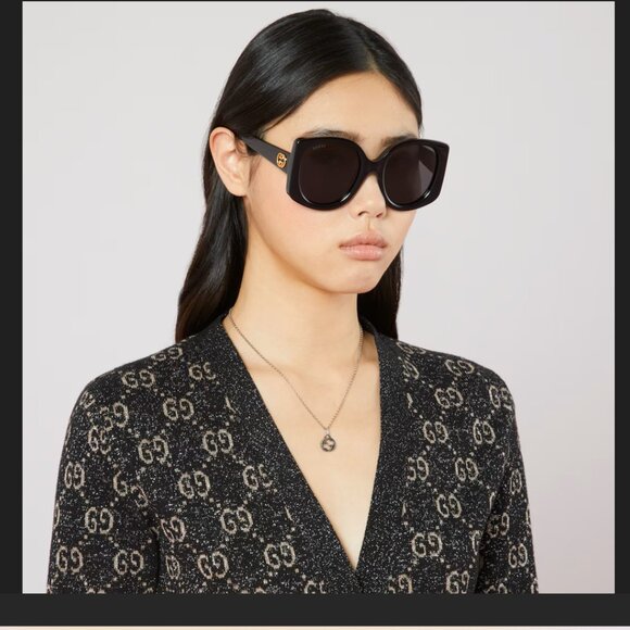 GUCCI Interlocking G Pendant Chain Necklace in Aged Silver—20” | MSRP $499 - Picture 8 of 8